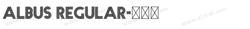 Albus Regular字体转换